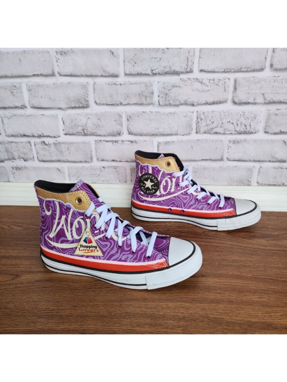 ❤️Converse Chuck Taylor Hi Willy Wonka X Sz 6 Men's shoes Sneaker Purple A08154C - Picture 2 of 13